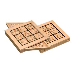 Acheter Jeu de société Sudoku en bois avec tiroir, échiquier à 81