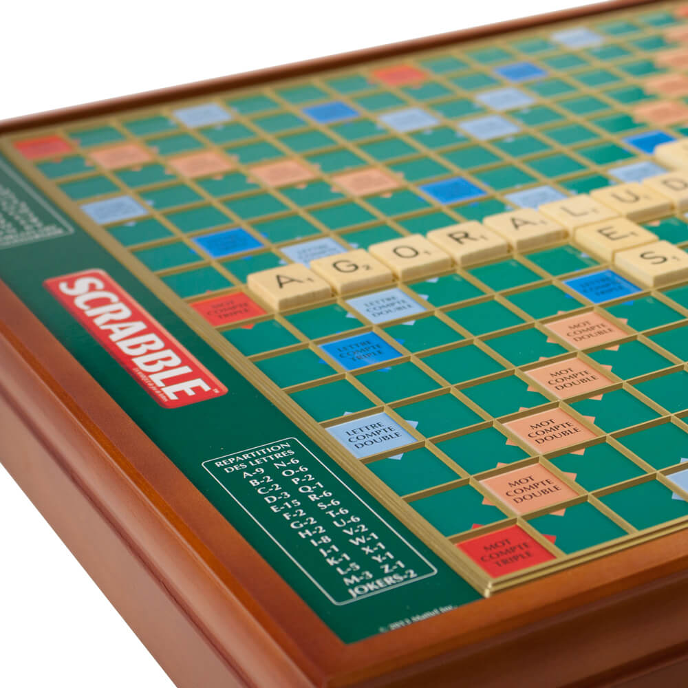 Jeu de Plateau de Scrabble de Luxe avec des Fonctionnalités Premium