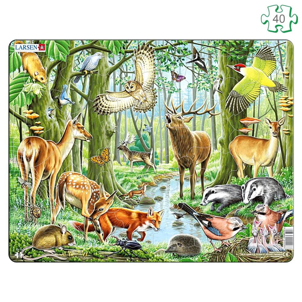 Puzzle animaux de la forêt